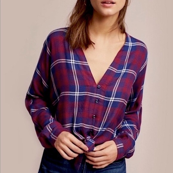 Rails | Sloane Front Tie Button Down - Picture 1 of 3